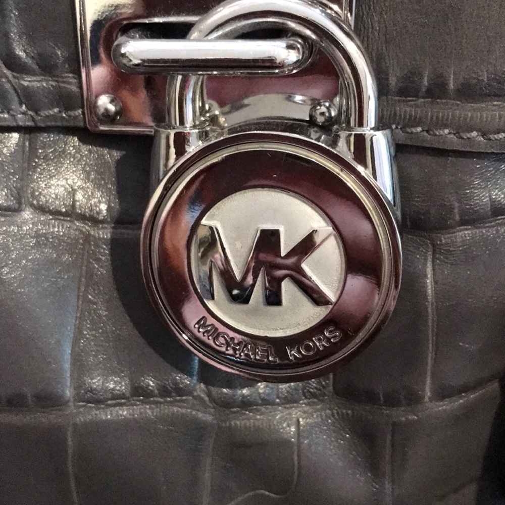 Michael Kors Grey Python Hamilton Bag - image 3